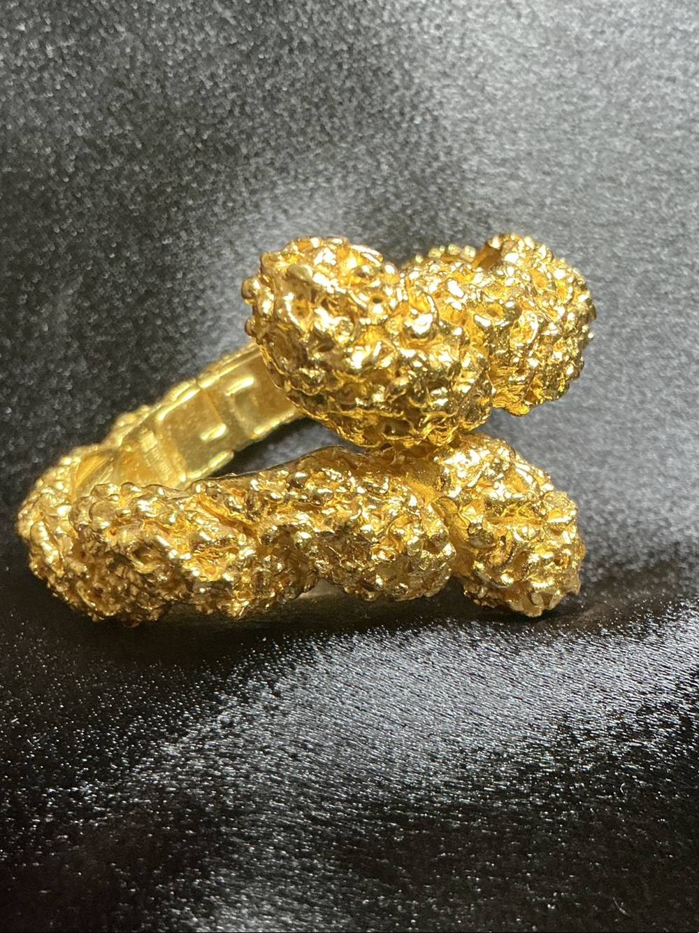 Gold Textured Bracelet